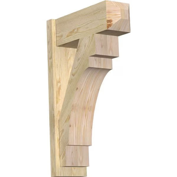 Merced Rough Sawn Craftsman Outlooker, Douglas Fir, 8